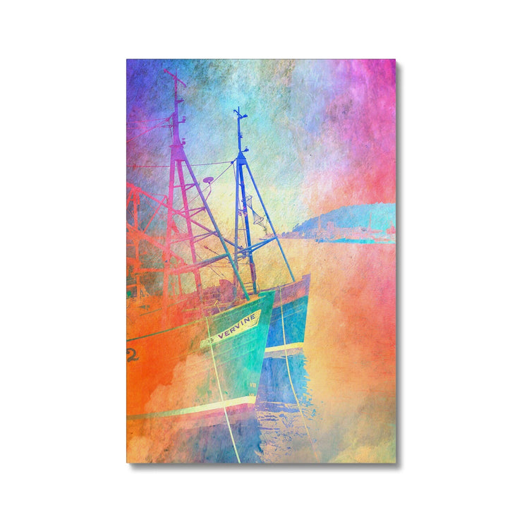 Fishing Boats A5 Canvas