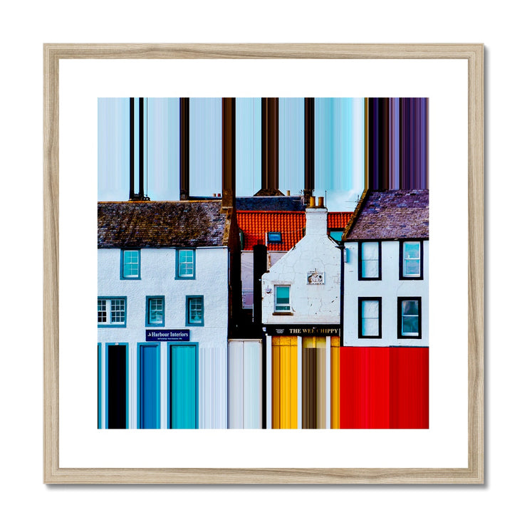 Anstruther Shorefront B2 Framed & Mounted Print