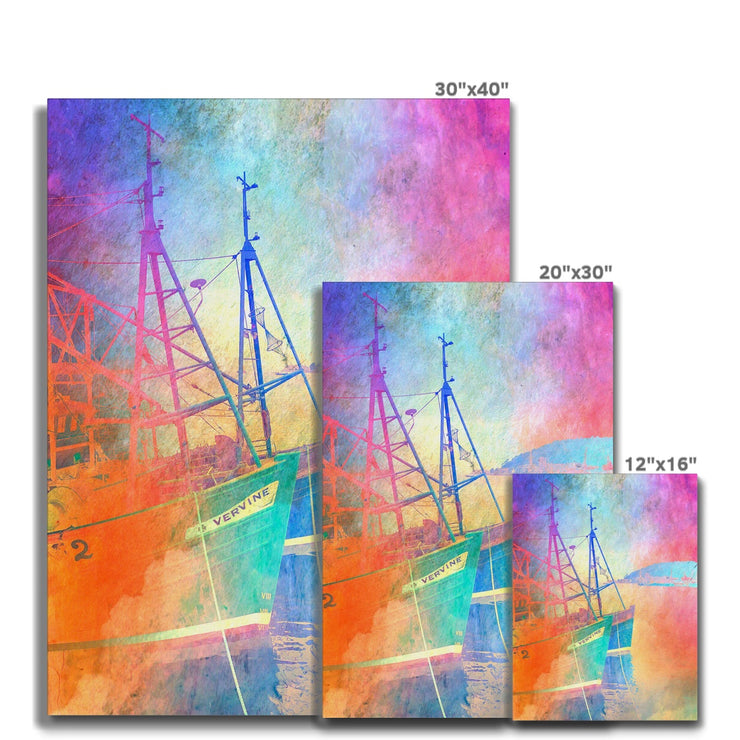 Fishing Boats A5 Canvas