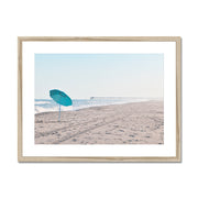 Parasol on Kure Beach B1 Framed & Mounted Print