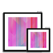 Stripes  and Shapes A2 Framed & Mounted Print