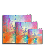 Fishing Boats A5 Canvas