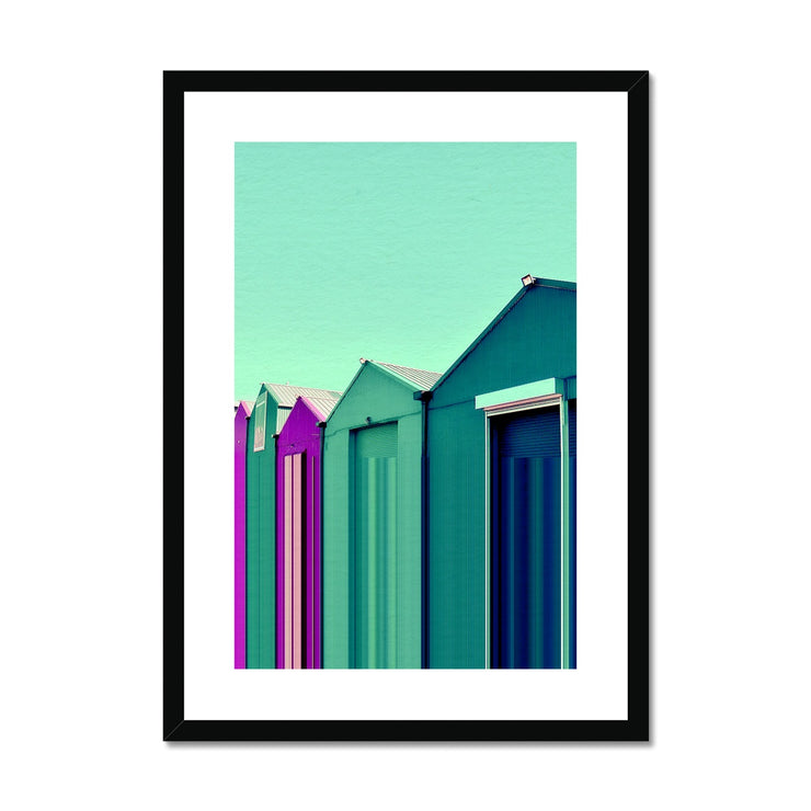 Buildings at Port Edgar B3 Framed & Mounted Print