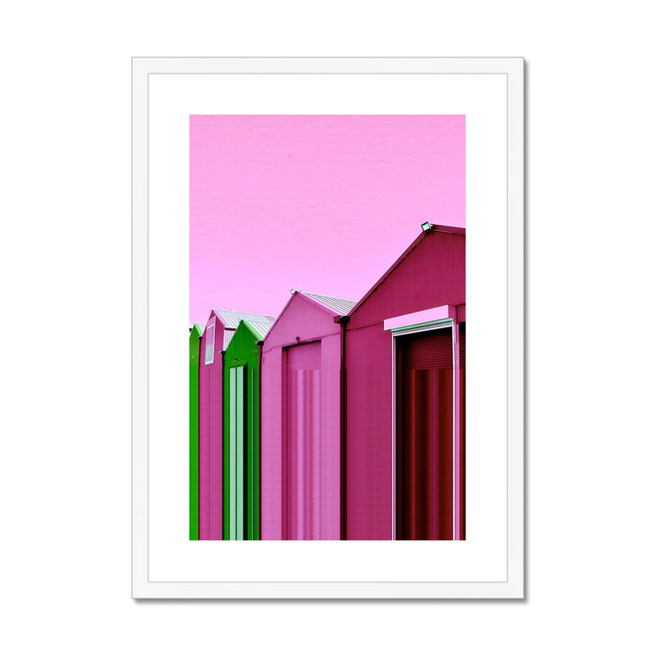 Buildings at Port Edgar B7 Framed & Mounted Print