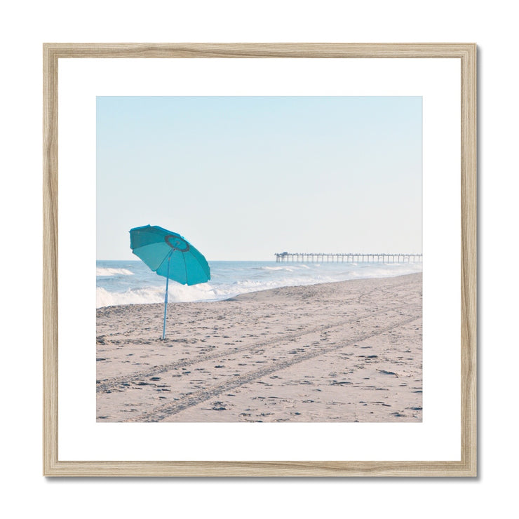 Parasol on Kure Beach B1 Framed & Mounted Print