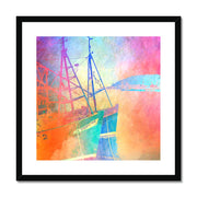 Fishing Boats A5 Framed & Mounted Print