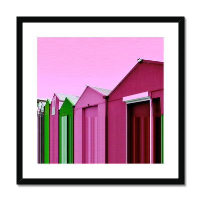 Buildings at Port Edgar B7 Framed & Mounted Print