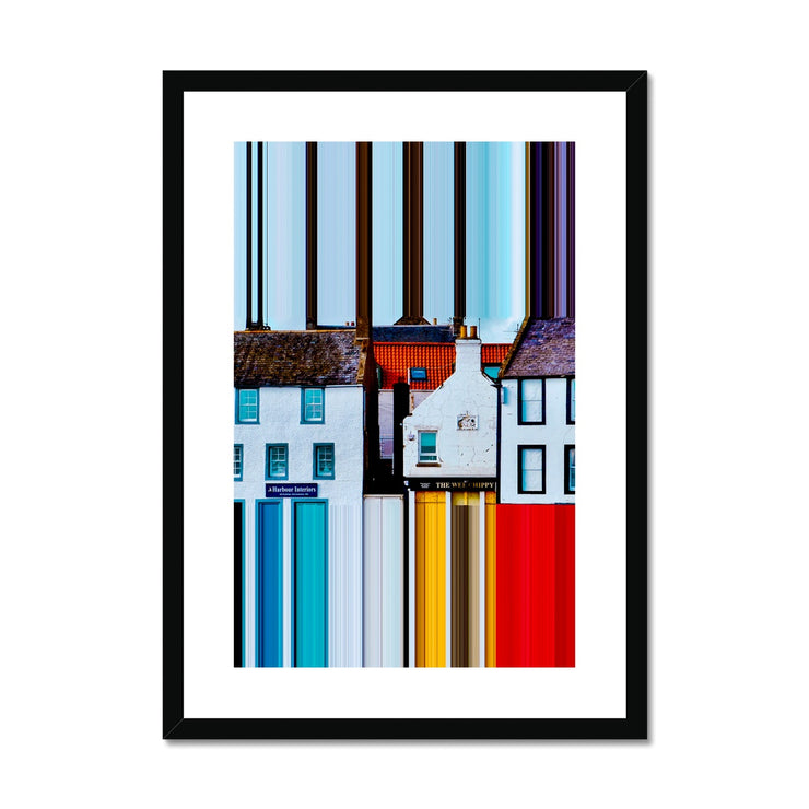 Anstruther Shorefront B2 Framed & Mounted Print