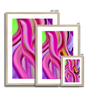 Candy Strips A4 Framed & Mounted Print