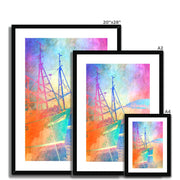 Fishing Boats A5 Framed & Mounted Print