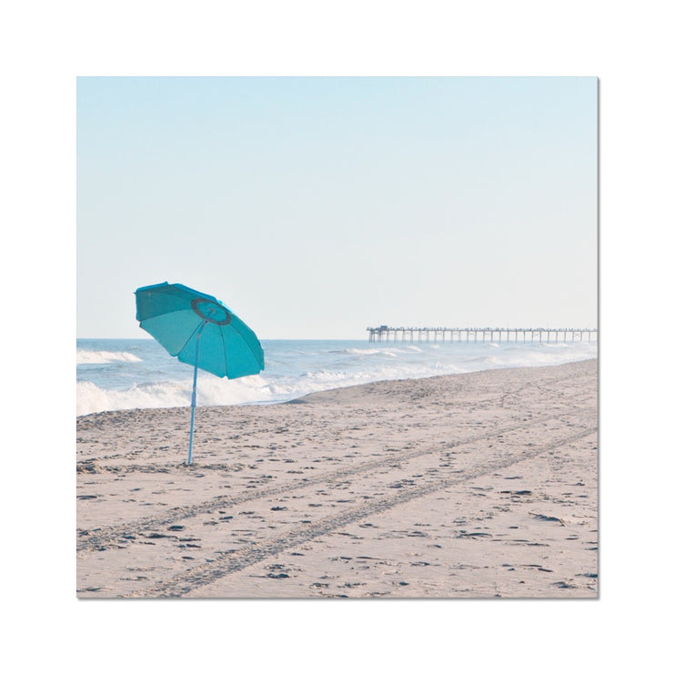 Parasol on Kure Beach B1 Hahnemühle Photo Rag Print