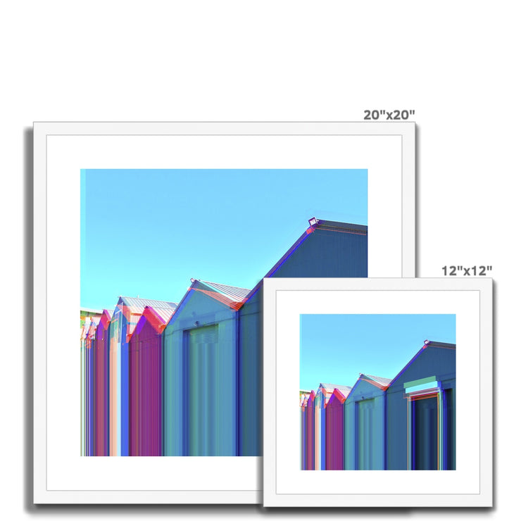 Buildings at Port Edgar B4 Framed & Mounted Print