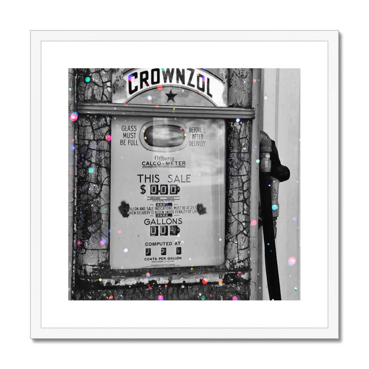 Old Petrol Pump A2 Framed & Mounted Print