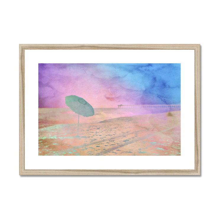 Parasol on Kure Beach A2 Framed & Mounted Print