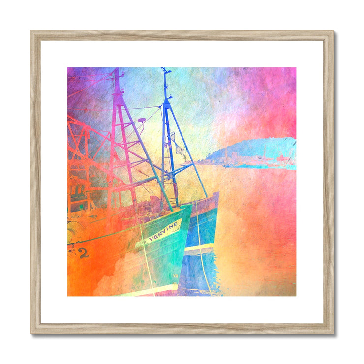 Fishing Boats A5 Framed & Mounted Print