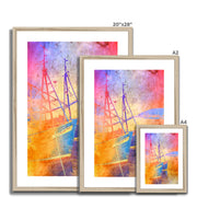 Fishing Boats A2 Framed & Mounted Print