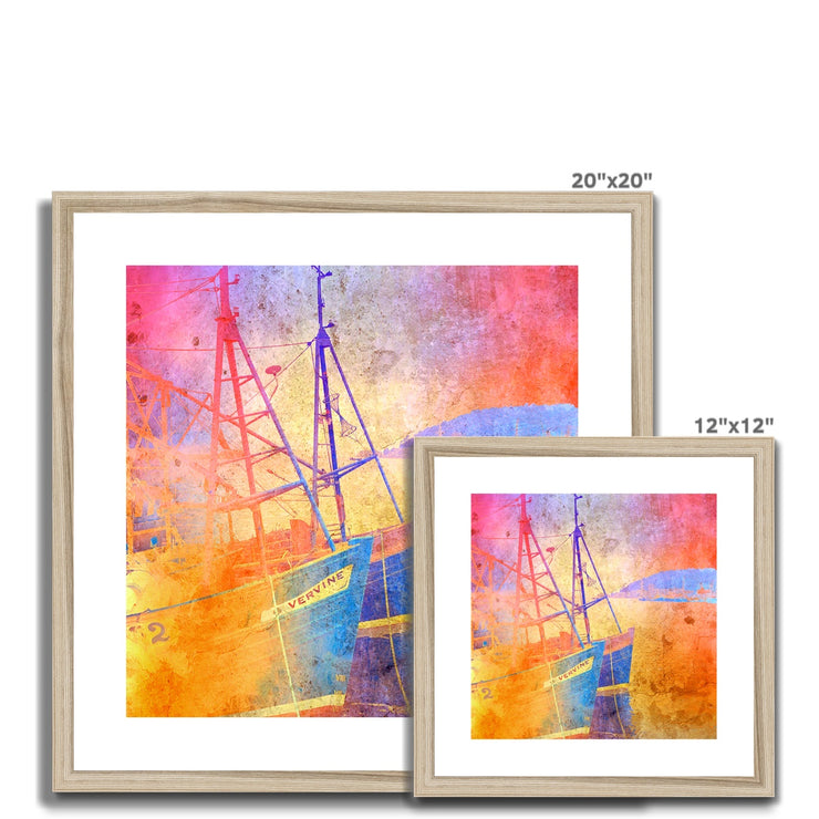 Fishing Boats A2 Framed & Mounted Print