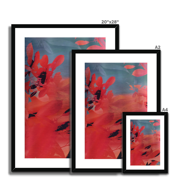 Leaves B2 Framed & Mounted Print