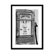 Old Petrol Pump A5 Framed & Mounted Print