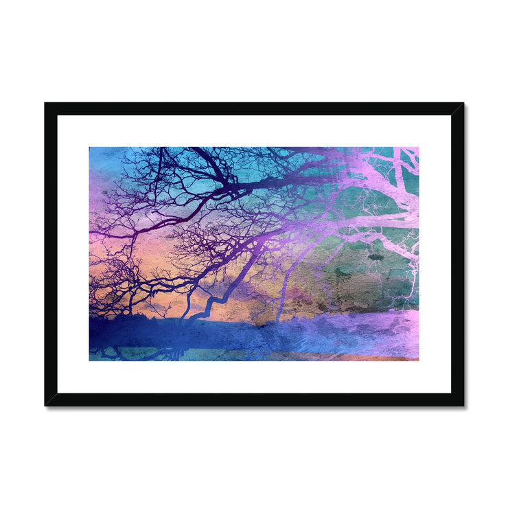 Trees on the Horizon A5 Framed & Mounted Print