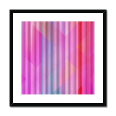 Stripes  and Shapes A2 Framed & Mounted Print