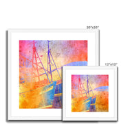 Fishing Boats A2 Framed & Mounted Print