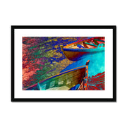 Boats A5 Framed & Mounted Print