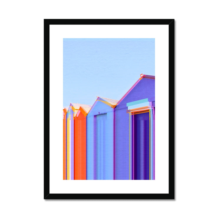 Buildings at Port Edgar B5 Framed & Mounted Print