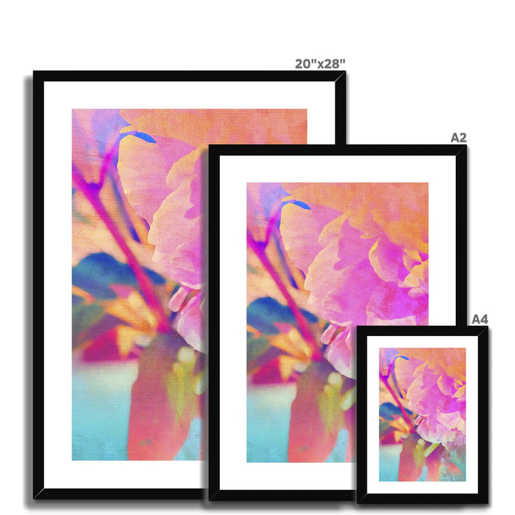 Peony A3 Framed & Mounted Print