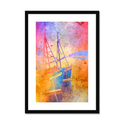 Fishing Boats A2 Framed & Mounted Print