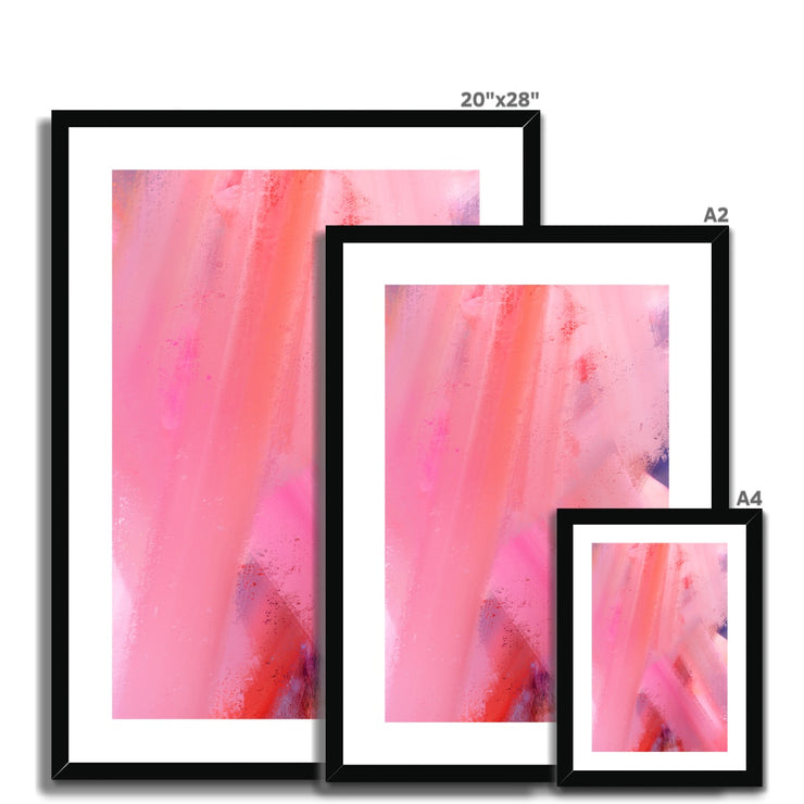 Brushstrokes B2 Framed & Mounted Print