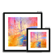 Fishing Boats A2 Framed & Mounted Print