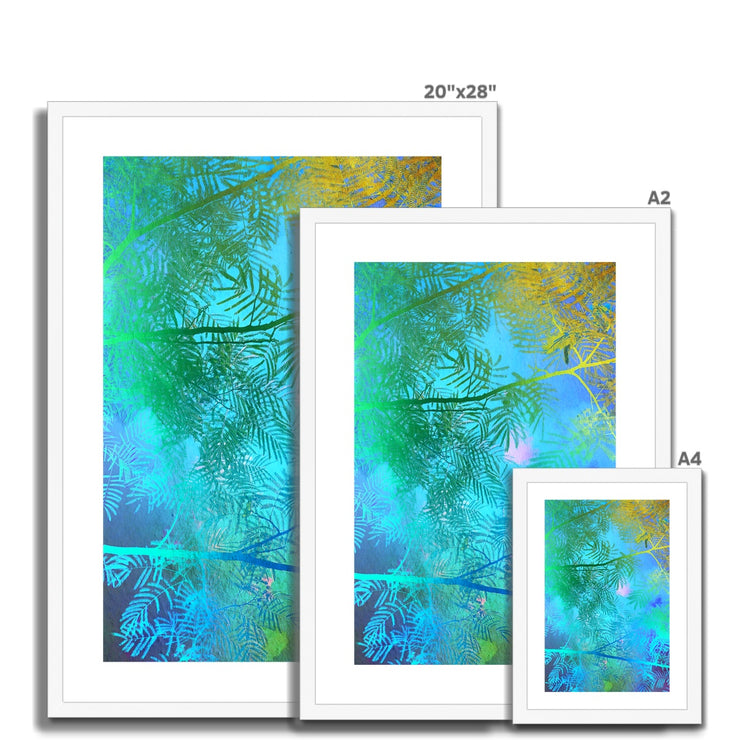 Albizia Tree A6 Framed & Mounted Print