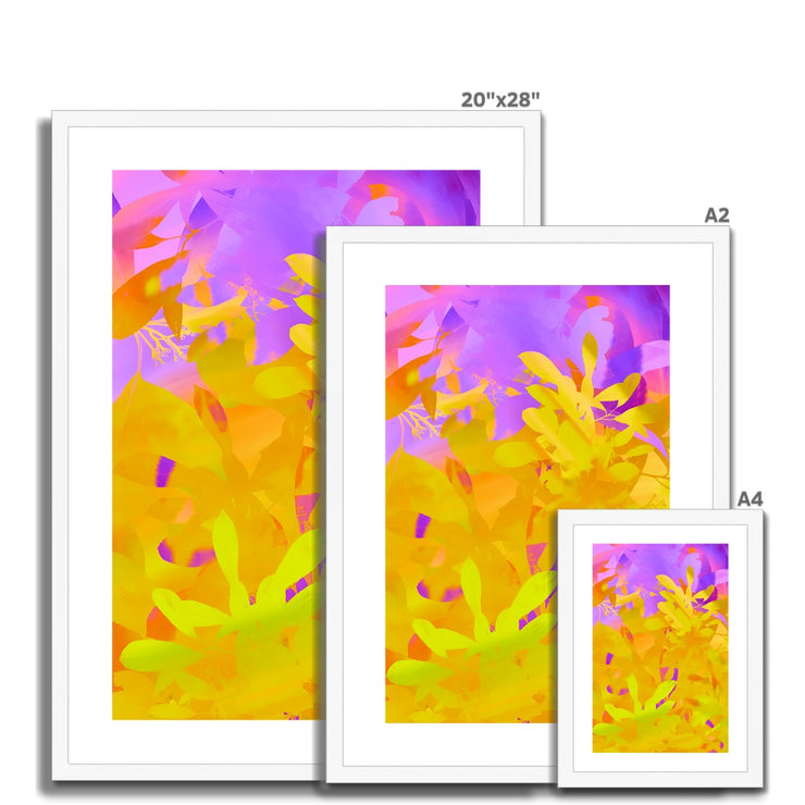 Leaves E1 Framed & Mounted Print