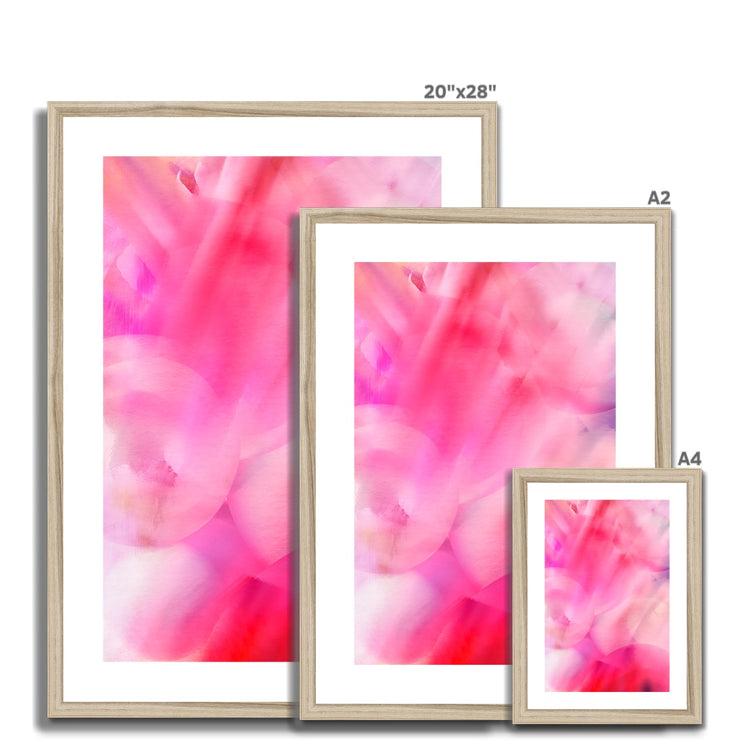 Flower Abstract A1 Framed & Mounted Print