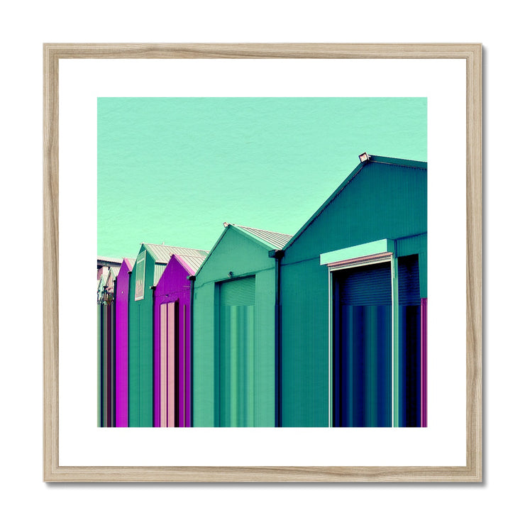 Buildings at Port Edgar B3 Framed & Mounted Print