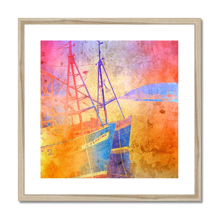 Fishing Boats A2 Framed & Mounted Print