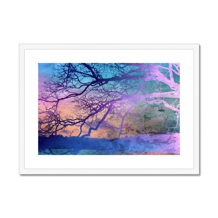 Trees on the Horizon A5 Framed & Mounted Print