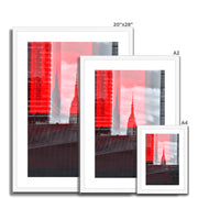 Empire State Building A6 Framed & Mounted Print