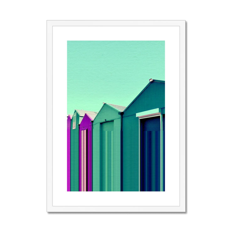 Buildings at Port Edgar B3 Framed & Mounted Print