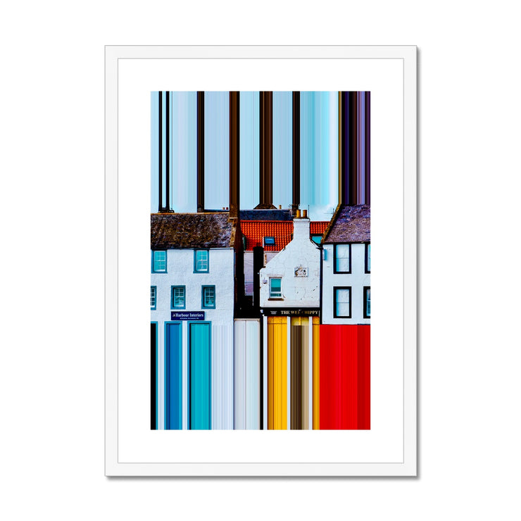 Anstruther Shorefront B2 Framed & Mounted Print