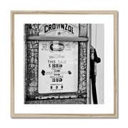 Old Petrol Pump A5 Framed & Mounted Print