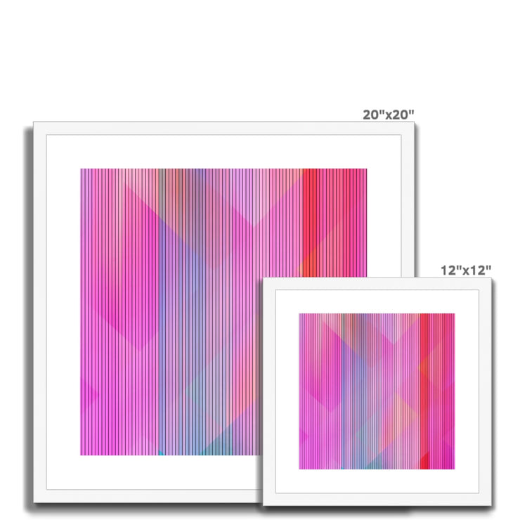 Stripes  and Shapes A2 Framed & Mounted Print