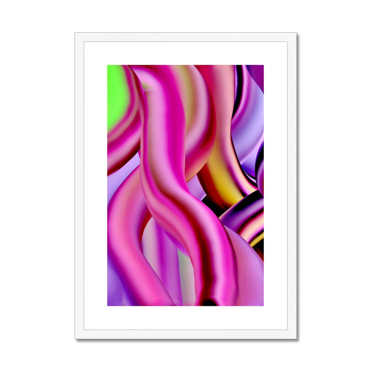 Candy Strips A4 Framed & Mounted Print