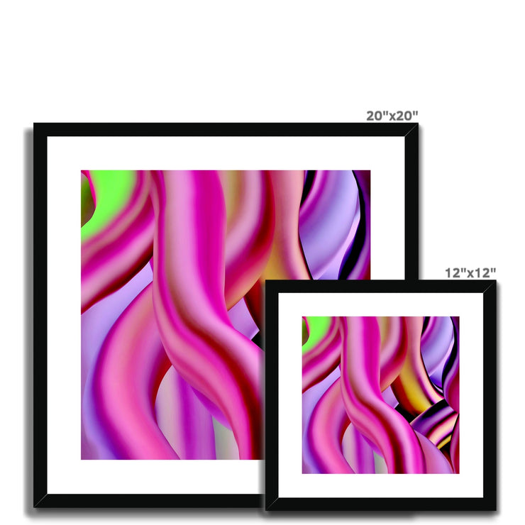 Candy Strips A4 Framed & Mounted Print