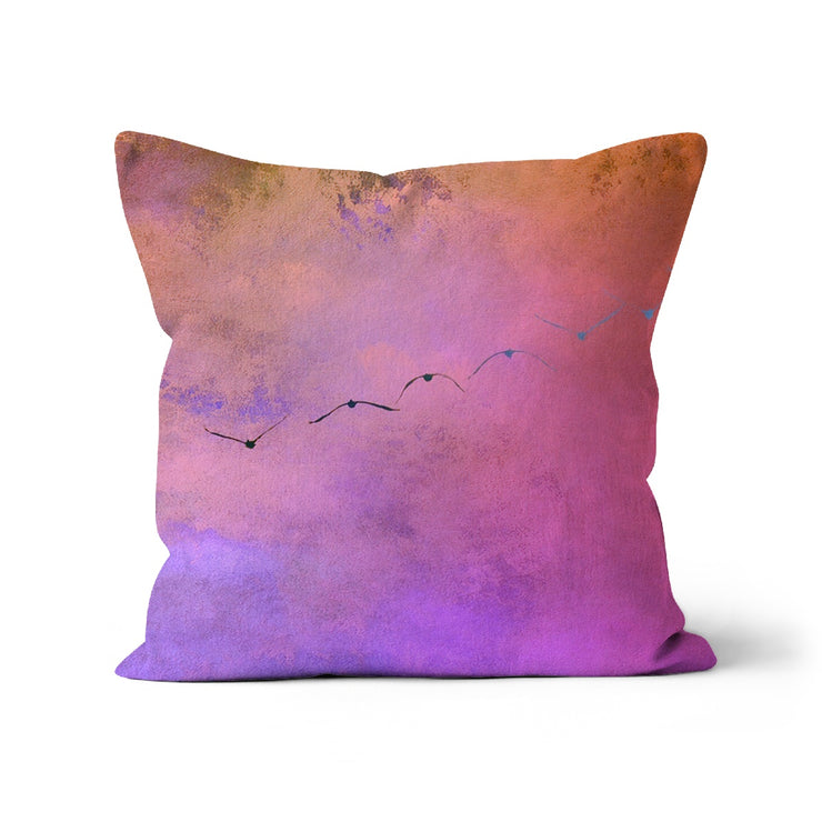 Pelicans in Flight A1 Cushion