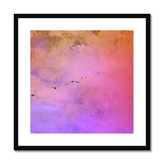 Pelicans in Flight A1 Framed & Mounted Print