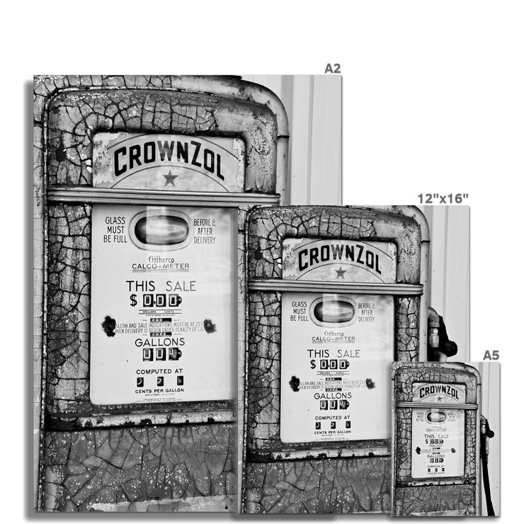 Old Petrol Pump A5 Hahnemühle Photo Rag Print